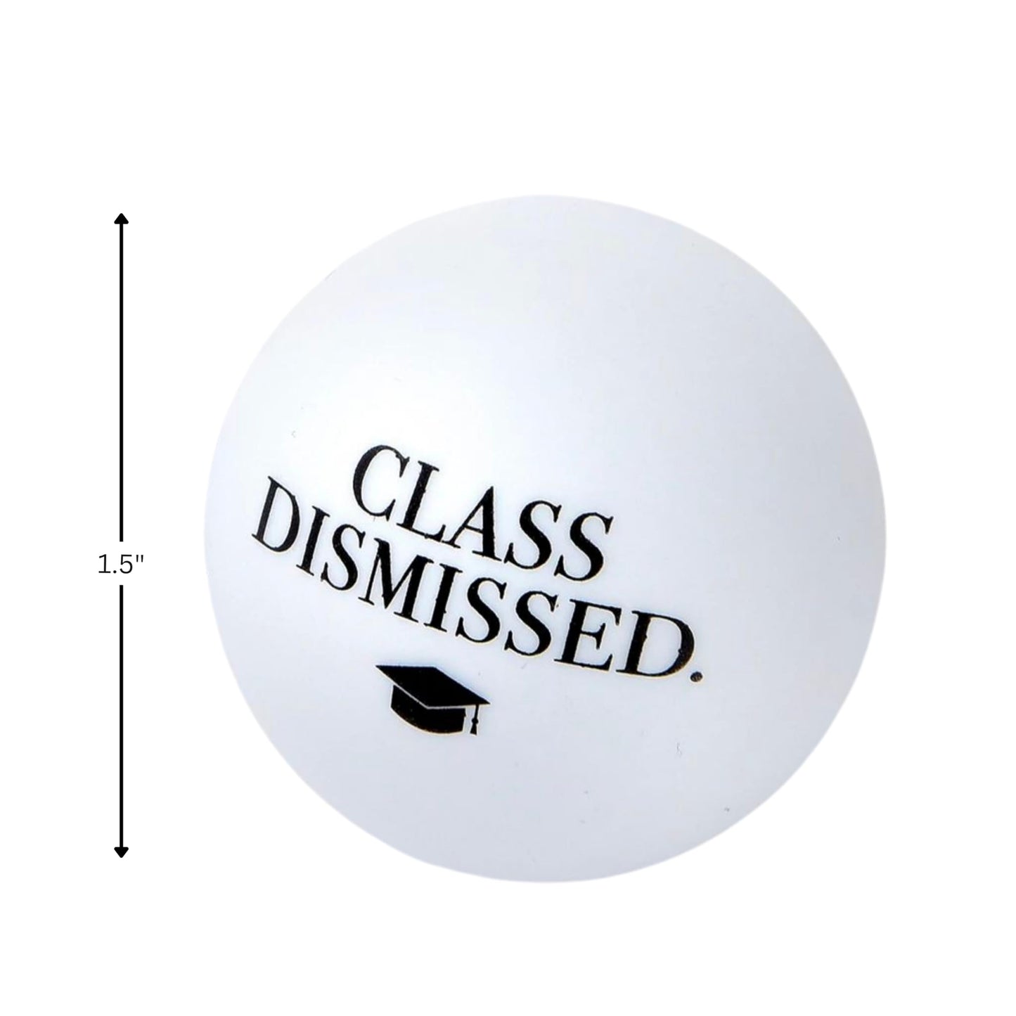 Amscan Bold Black & White Plastic Pong Balls - 1.5" (Pack of 6) - Premium Material, Unique Decoration - Perfect for Graduation Day Parties & Events