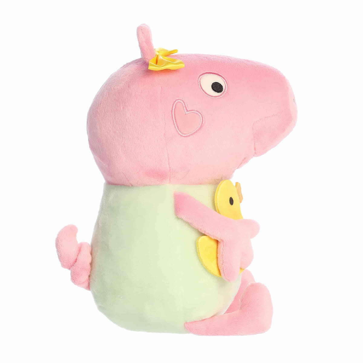 Aurora Peppa Pig 12" Baby Evie with Rubber Ducky Playful Plush