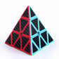 Pyramid Speed Cube Carbon Fiber Sticker Puzzle Cube 3X3X3 Speed Cube Triangle Magic Cube Puzzle Toy Magic Cube Puzzles 3X3