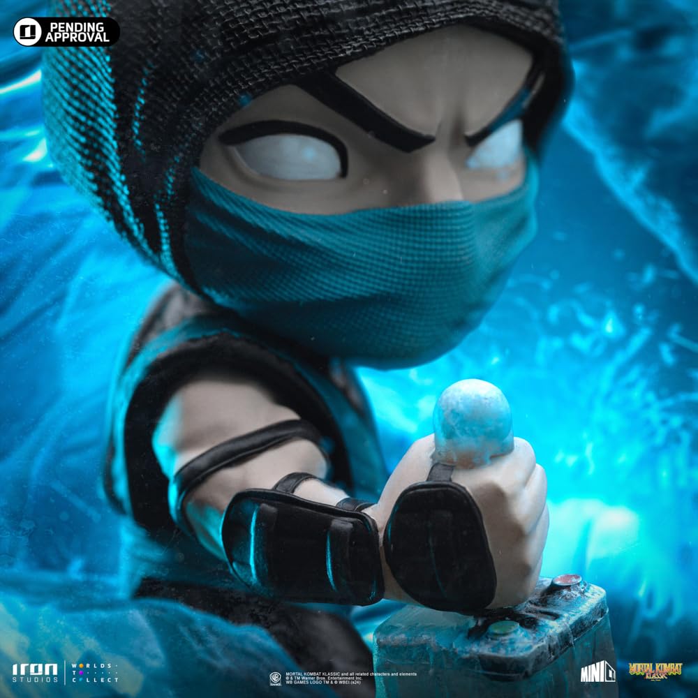 Iron Studos Collectible Statue Sub-Zero - Mortal Kombat - Minico PVC Blue 5.7 inches