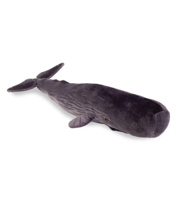 Real Planet Whale Plush Toy - Realistic Stuffed Animal Gift for Kids All Ages, Large Ocean Sperm Whale Plushie, Christmas Birthday Gifts (Sperm Whale