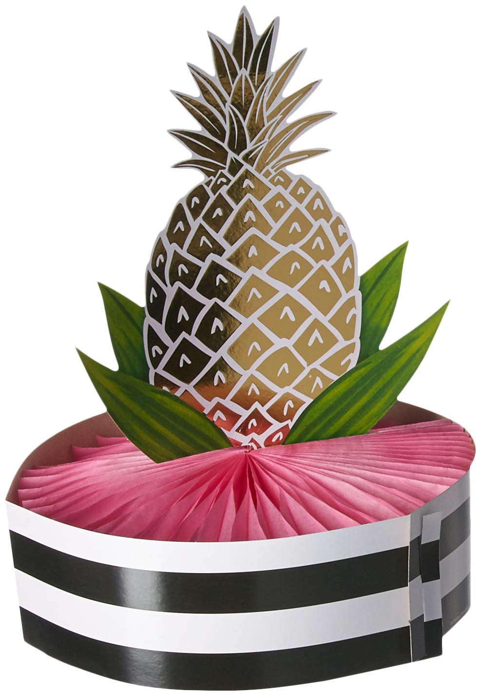 Creative Converting Pineapple Wedding Party Honeycomb Centerpiece, Multicolor