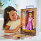 Disney Store Official Rapunzel Story Doll - 11 Inches - Includes Coloring Book and Additional Dress, Princess Doll in Classic Outfit, Disney Princess