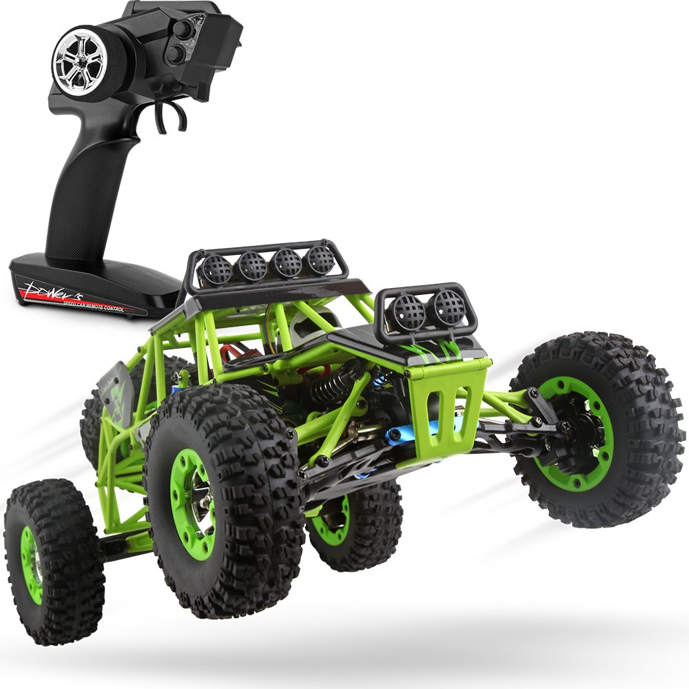 WLtoys 12427 RC Cars 1/12 Scale 2.4GHz Remote Control Car, 4WD 50KM/H High Speed Monster Trucks, All Terrain Off-Road Rock Crawler Climbing Buggy RTR