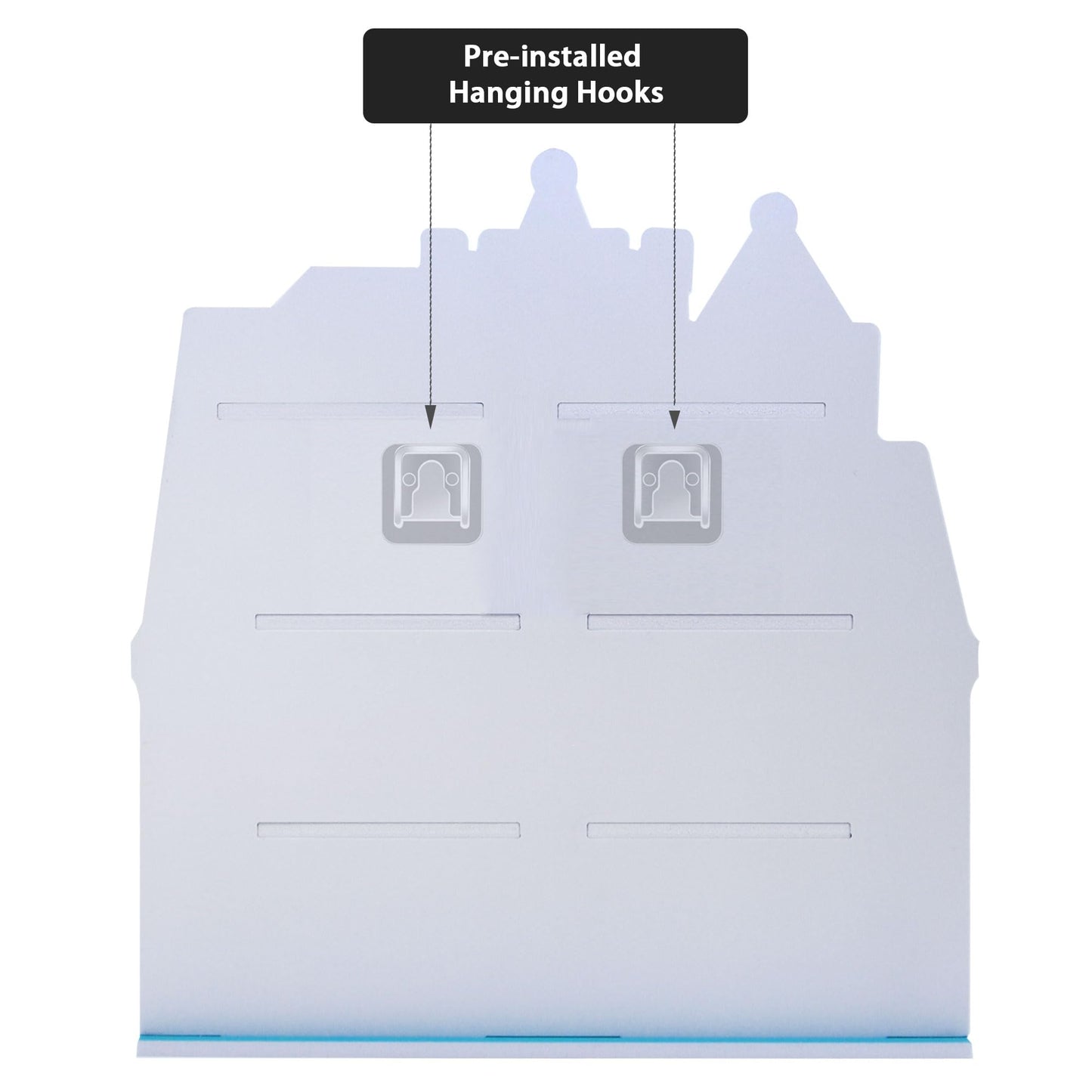 AUFGELD Display Shelf Compatible with Funko Bitty Princesses Series, Display Stand for Bitty Pop Princess Figures, Wallmountable Bitty Shelf, Displays
