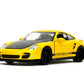 Jada Hyper-Spec 1:24 2007 Porsche 911 Turbo 997 Die-Cast Car, Toys for Kids and Adults(Yellow)