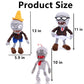 JHESAO 3 PCS Plants and Zombies Conehead Plush Sets Toy, 1 2 Stuffed Soft Newspaper Zombie Doll, Mummy PVZ Figure Doll New