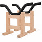 RCrabbit RC Airplane Stand, Solid Beech Wood Model Plane Display Holder, Adjustable Maintenance Cradle, Set of 2