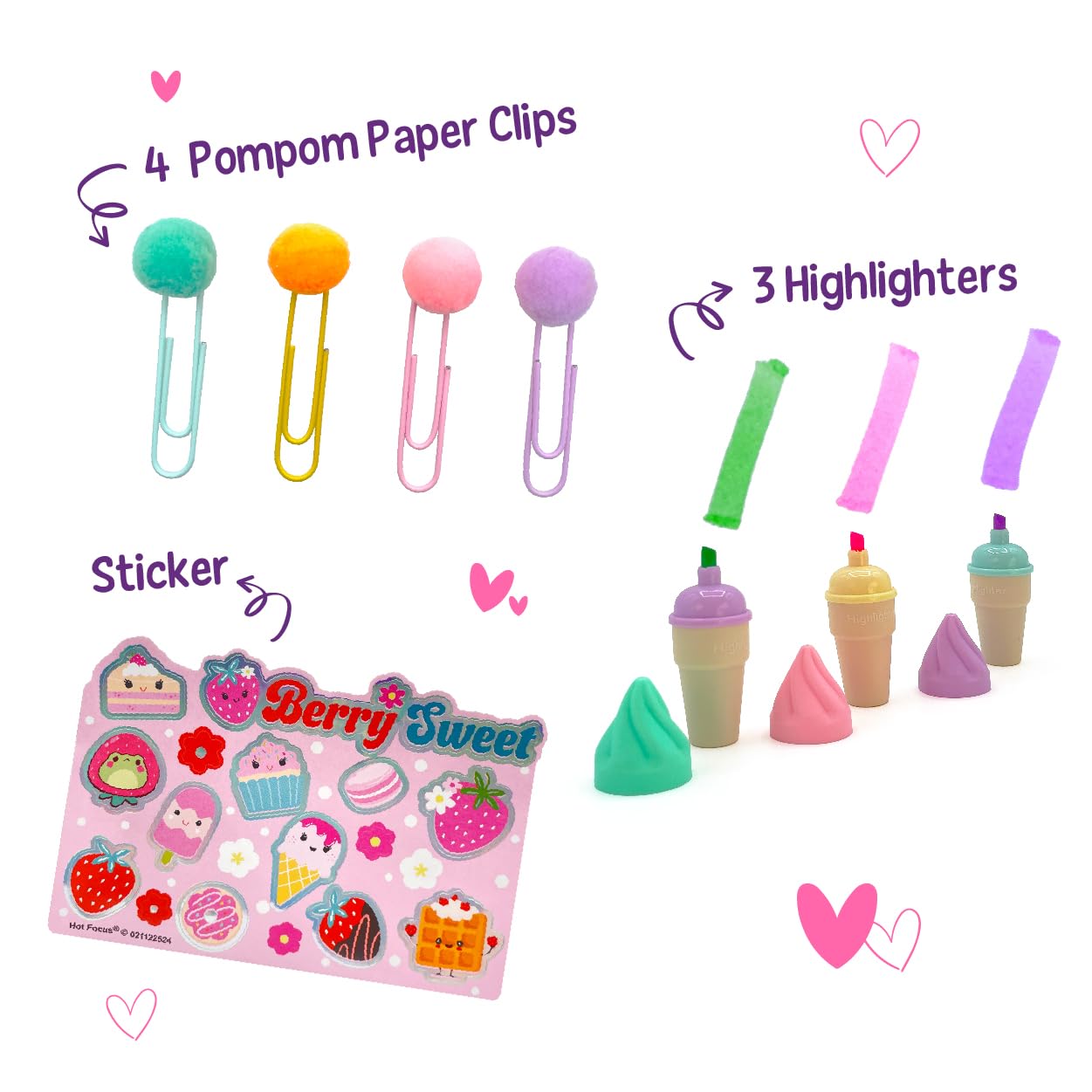 Hot Focus | Critter Creations Stationery & Craft Kit - Fun Activity Set with Stickers, Notepad, Pens & Accessories for Kids, Creative Arts & Crafts
