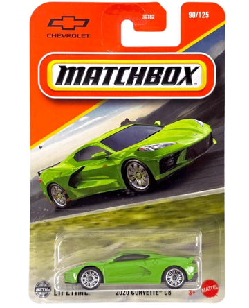 Matchbox 2020 Chevy Corvette C8 [Green] 90/125, 1:64 Scale Diecast Toy Vehicle