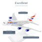 QIYUMOKE 1/400 Scale Compatible for British A380 Model Plane (15cm L) Diecast Metal Airplane Model with Display Stand for Adult Mini Aviation