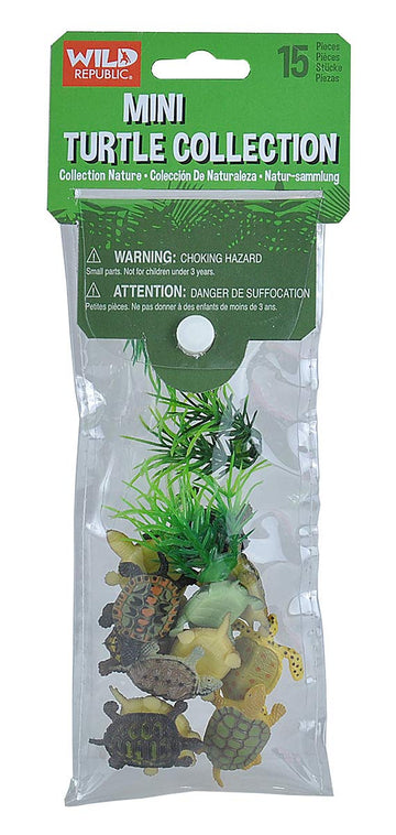 Wild Republic Polybag Mini Turtle Figurines - 11"