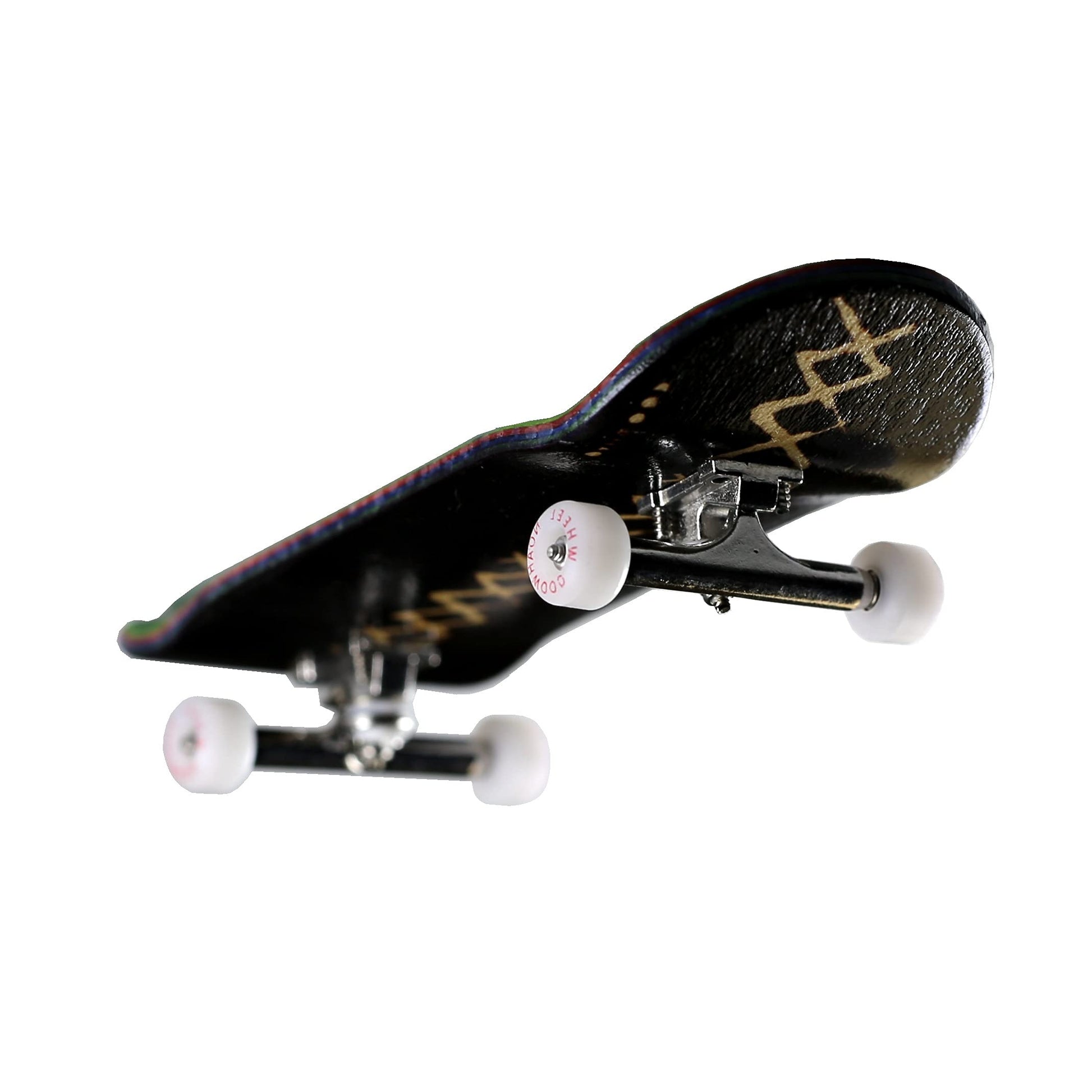 NOAHWOOD PRO Fingerboards Finger Skateboards(NW11s Kickflip Deck 97mmx34mm 5-Layer Colour Maple Wooden Handmade)+(NW Prince 34mm Trucks)+(NW iii Logo