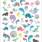 Playhouse Unicorns and Narwhals Super Glitter & Foil Sticker Sheet Pack for Collecting, Scrapbooking & Classrooms