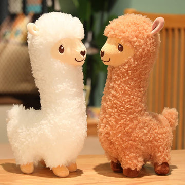 JPORSHU 17Inches Llama Stuffed Animal?Alpaca Plush Toy?Kawaii Llama Soft Pillow Dolls?for Girls Birthday Wedding Anniversary Presents Home Sofa Decor