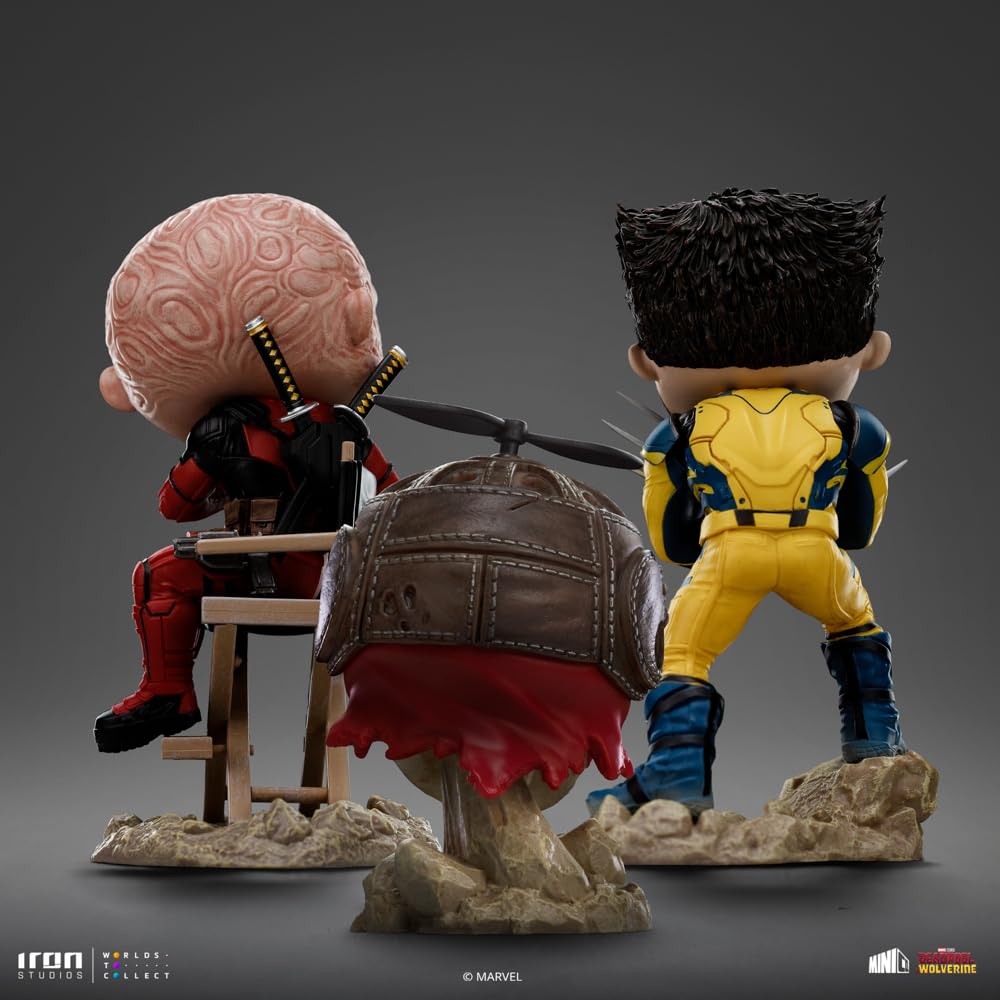 Iron Studios Collectible Statue Art Scale 1/10 Wolverine (Unmasked) - Minico Polystone Resin Multicolor 5.5 inches