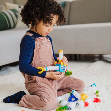 SmartMax Roboflex Plus - Magnetic STEM Building Set with Flexible Bars for Creative Robot and Engineering Play for Ages 3+