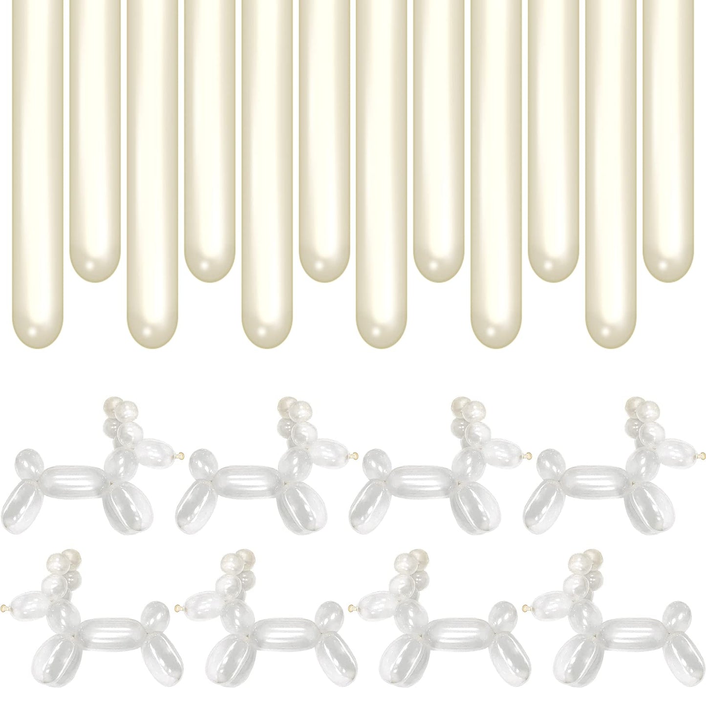 400 Pieces 260 Balloons 260Q Long Balloons Clown Balloons 260Q Balloons Long Twisting Balloons for Balloon Animals Latex Twisting Balloons