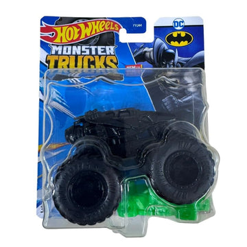 Hot Wheels Monster Trucks 2024 Batmobile with Crushed Car