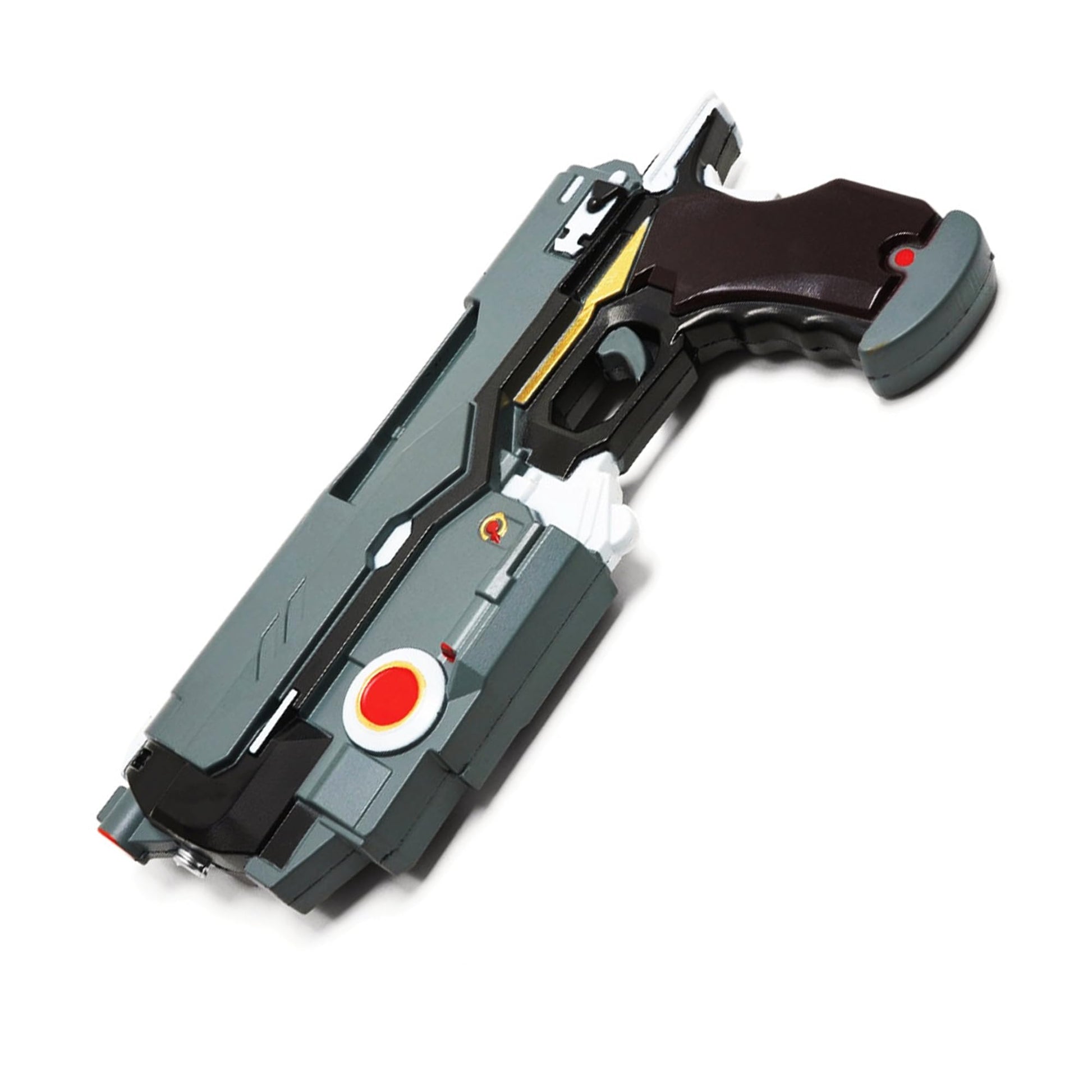 12" Sci-Fi Corporate Security Sidearm - EMG-Inspired Foam Pistol Prop for Cosplay, Wasteland & Space-Themed Costumesn