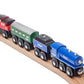 Maxim Passenger Train with 2 Train Cars and 1 Caboose