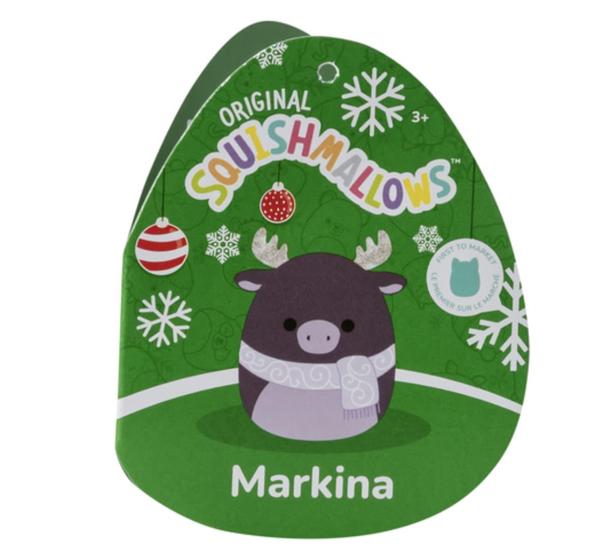 Squishmallows Officially Licensed Kellytoy Ultra Soft Plush Toys Soft Plush Animal (Markina The Moose 8"), Purple