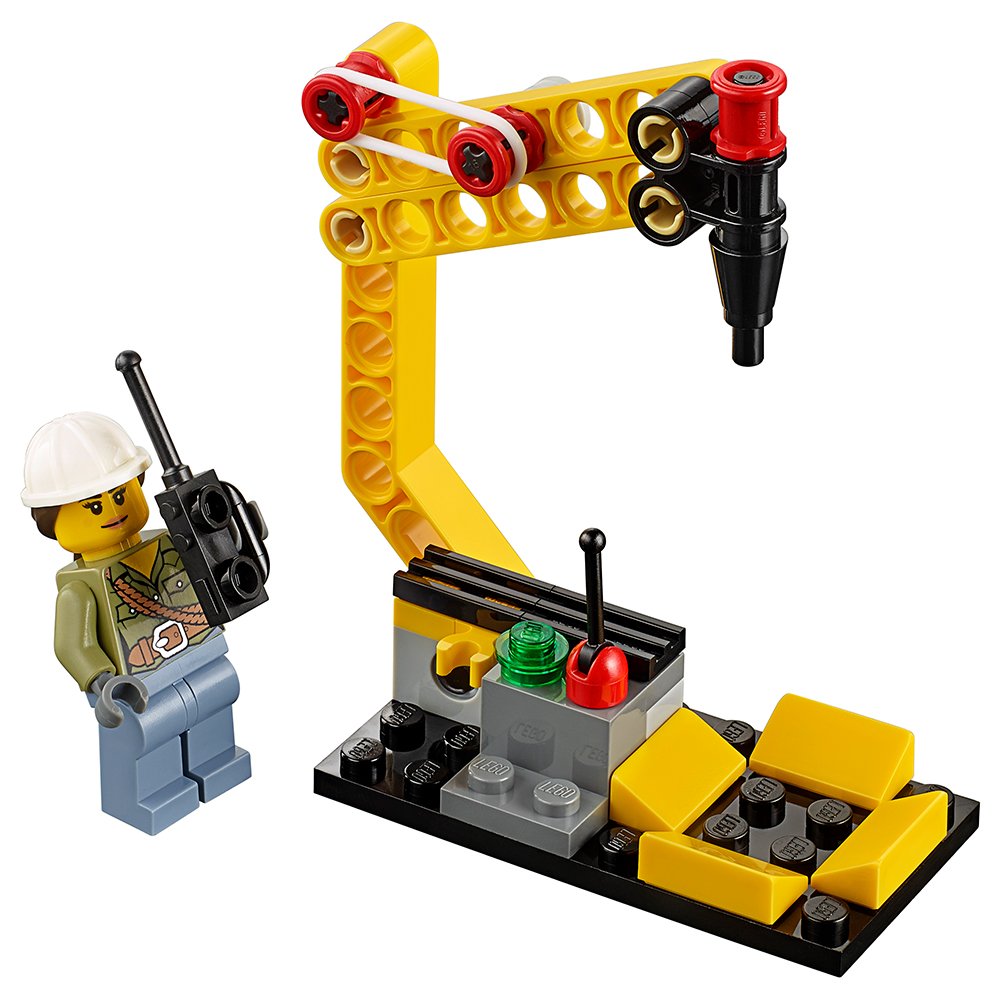 LEGO City Volcano Explorers 60123 Volcano Supply Helicopter Building Kit (330 Piece)
