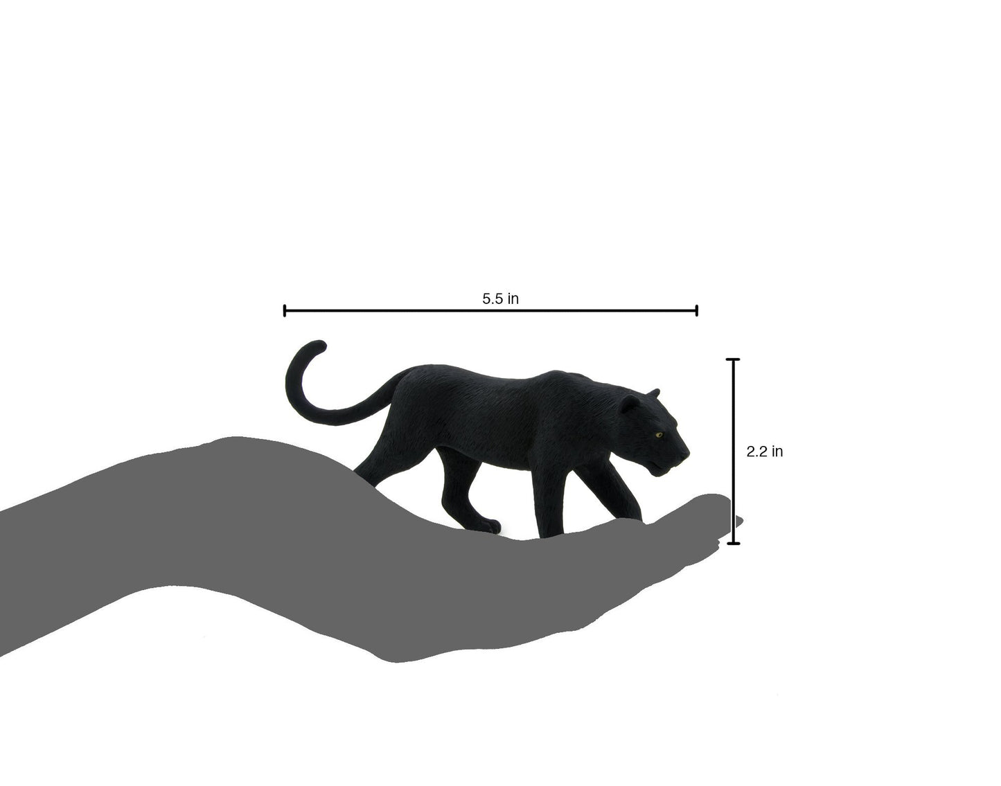 MOJO - Black Panther | Hand-Painted Toy Figure | Wildlife Collection | True to Life & Highly Detailed | Designed in UK.
