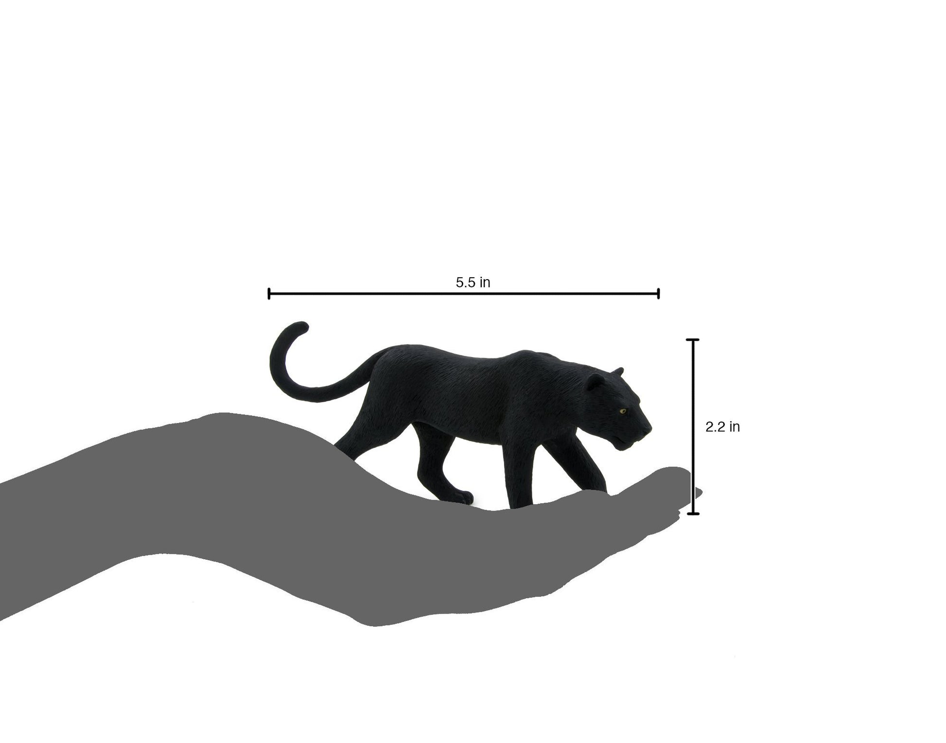 MOJO - Black Panther | Hand-Painted Toy Figure | Wildlife Collection | True to Life & Highly Detailed | Designed in UK.