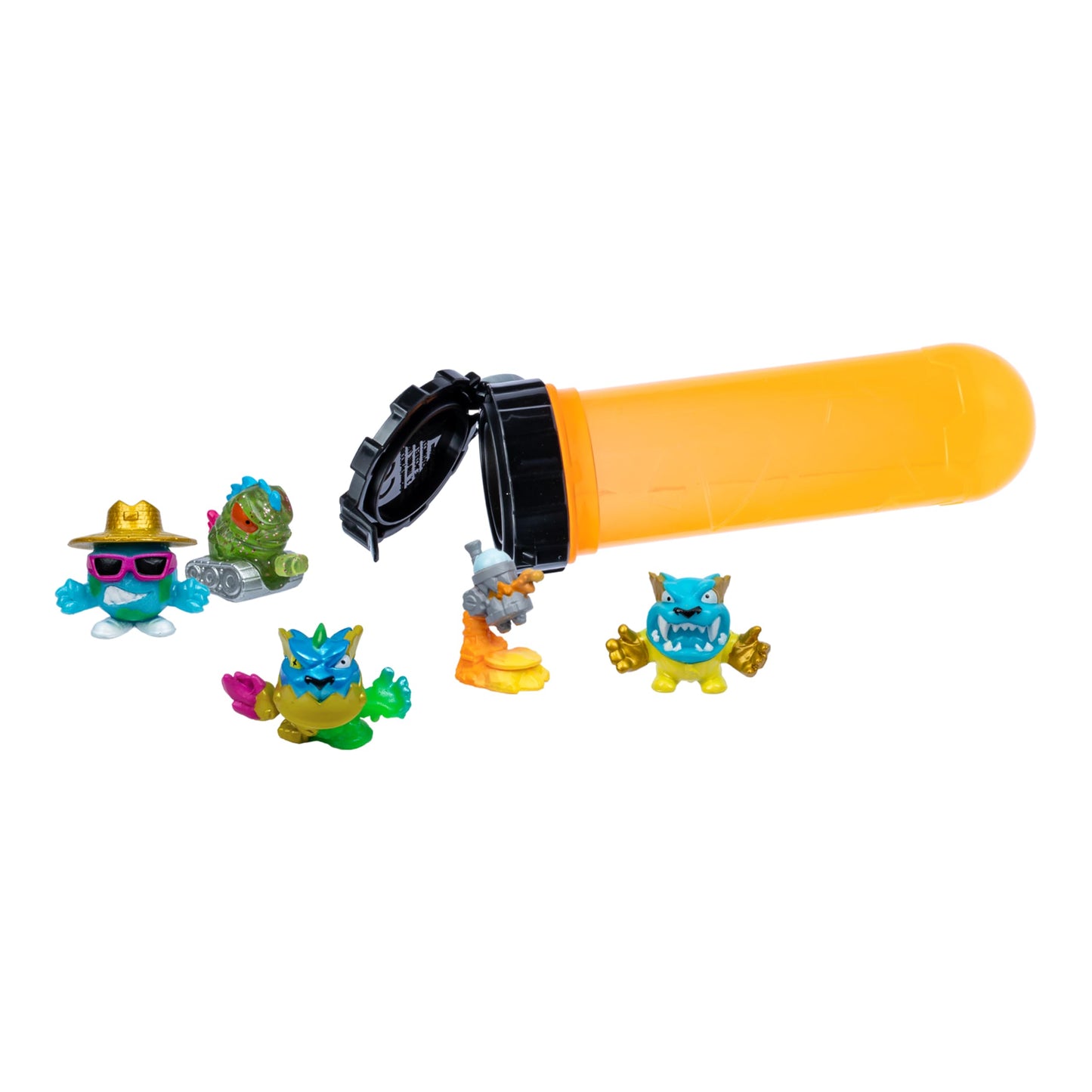 MrBeast Lab Swarms Series 2 Atomic Lab 5 Pack - Collectible Micro Beasts, Add Water & Shake Test Tube to Reveal 2 of 5 Surprise 1" Figures, 85
