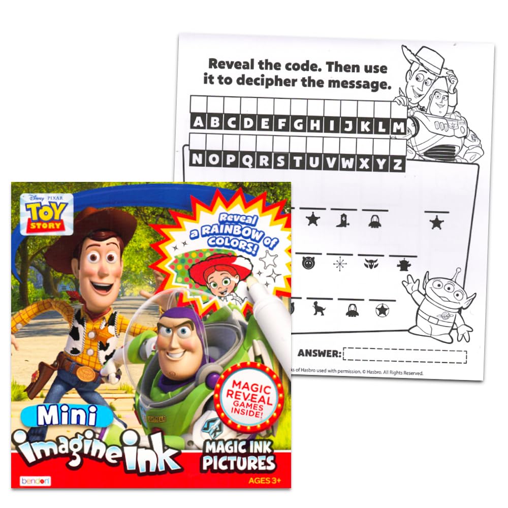 Disney Toy Story Lightyear Imagine Ink Coloring Book Set Kids, Toddlers - 2 Toy Story Mess-Free Activity Books with Stickers, and More!