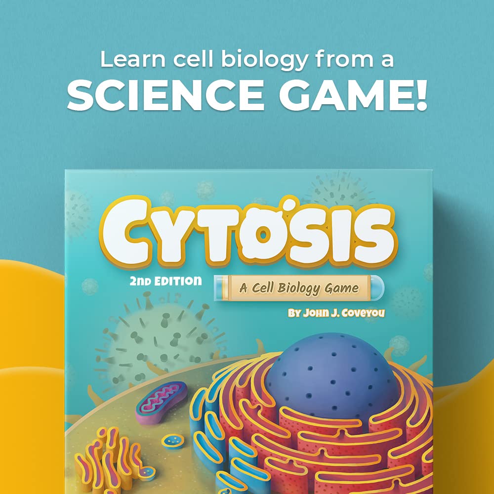 Cytosis: A Cell Biology Board Game | A Science Accurate Strategy Board Game About Building Proteins, Carbohydrates, Enzymes, Organelles, & Membranes |