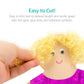 Hygloss 2 oz Curly Doll Hair for Crafts Assorted- Premium Synthetic Hair for Doll Making, Puppets, and Arts & Crafts Projects - Easy Application