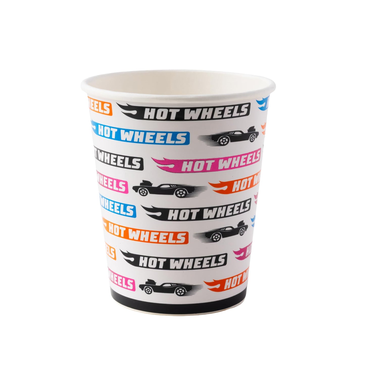 Bonjour Fete Hot Wheels™ Paper Party Cups | Disposable Cups for Birthday Parties, Kids' Celebrations, and Car-Themed Events | Premium Party Supplies