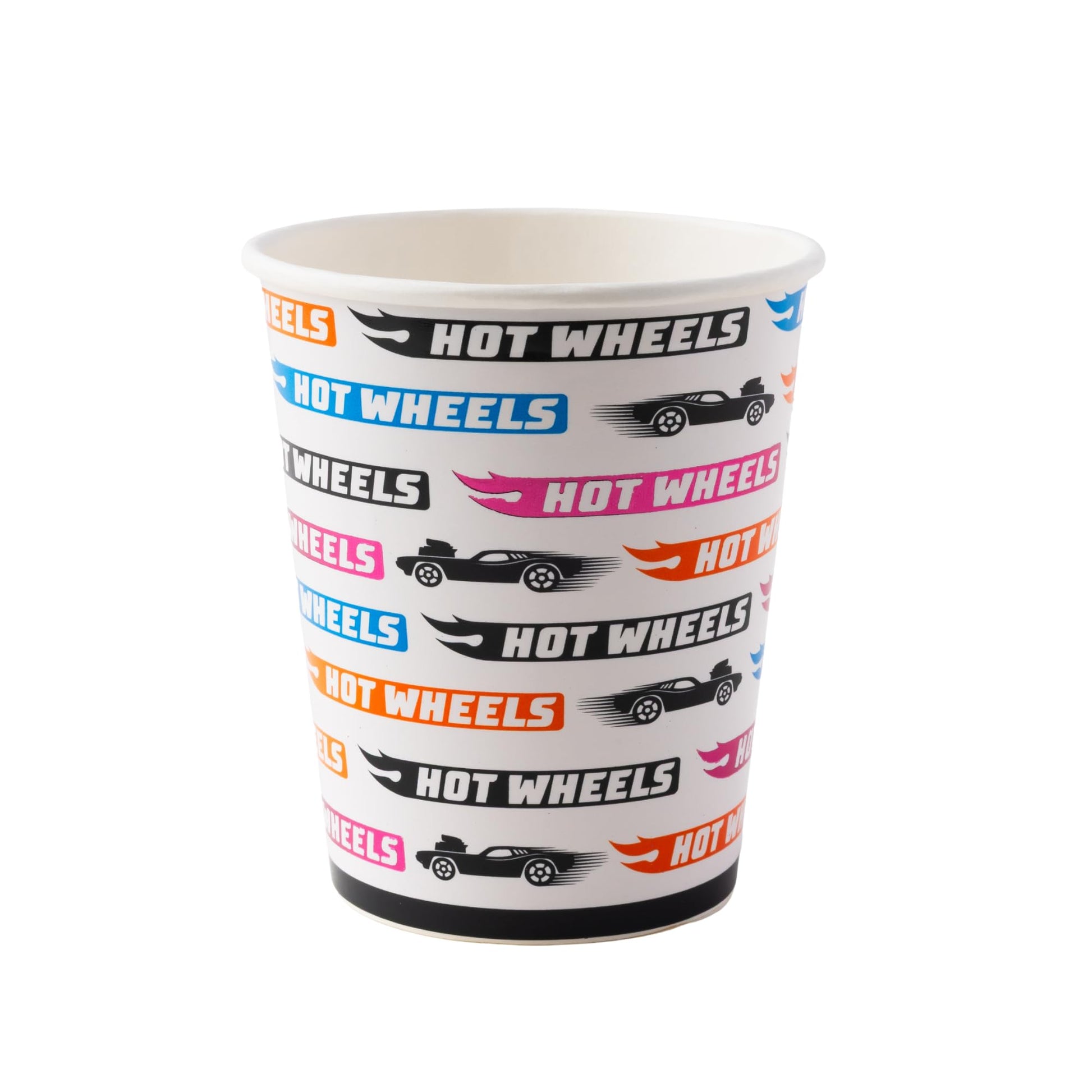 Bonjour Fete Hot Wheels™ Paper Party Cups | Disposable Cups for Birthday Parties, Kids' Celebrations, and Car-Themed Events | Premium Party Supplies