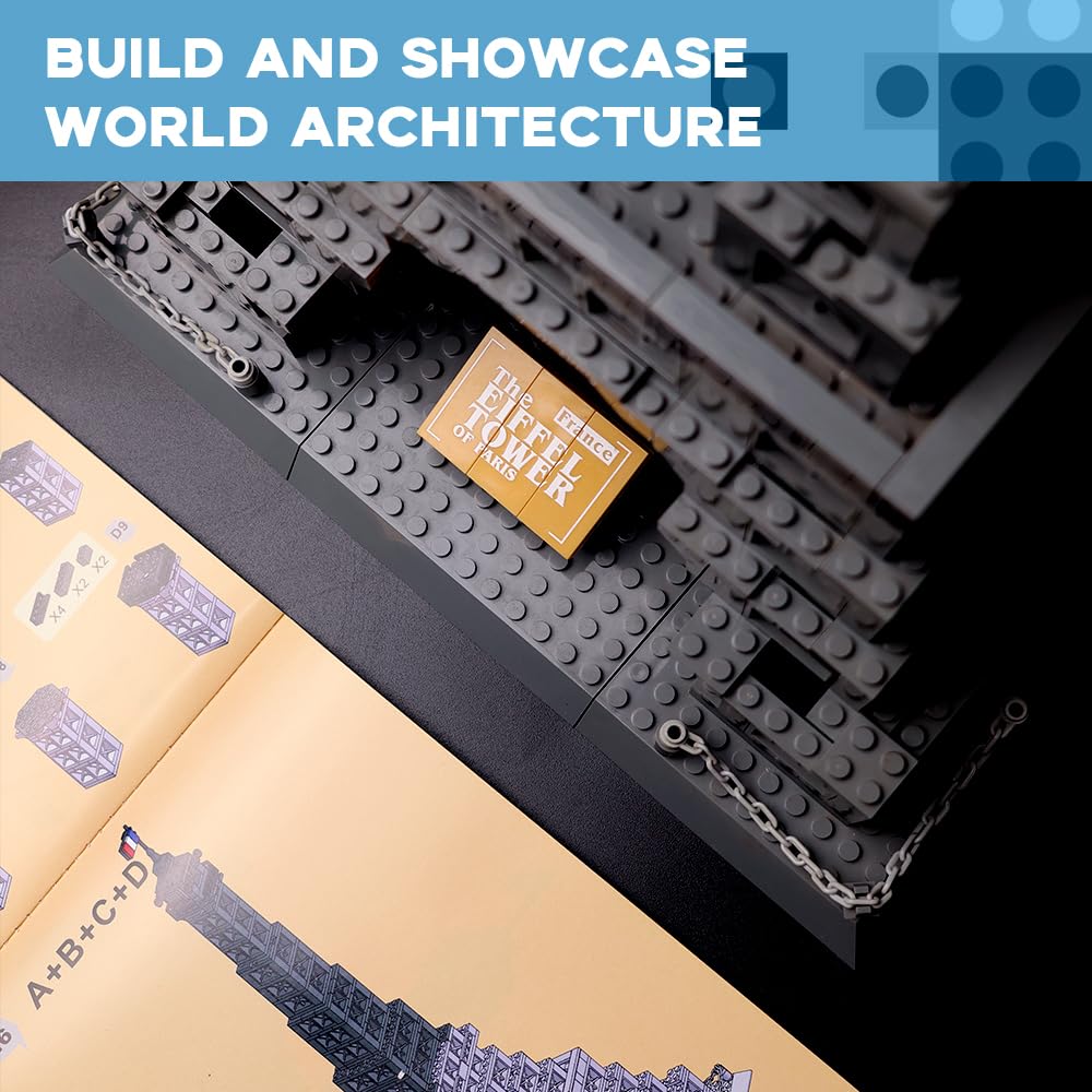 ArtorBricks Eiffel Tower Architecture Model Kit - 976-Piece Premium Building Set for Collectors, Detailed Display & Thoughtful Gift Idea