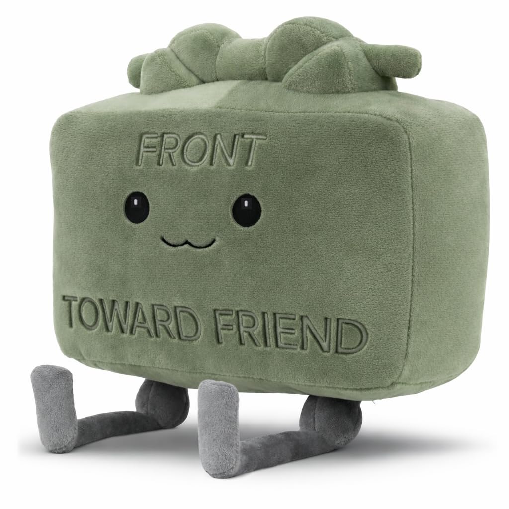 Seymour the Claymore - Friendliest Anti-Personnel Mine Plushie from Battle Buddies™ - Kawaii Pillow Stuffed Clay Cushion Tactical Plush