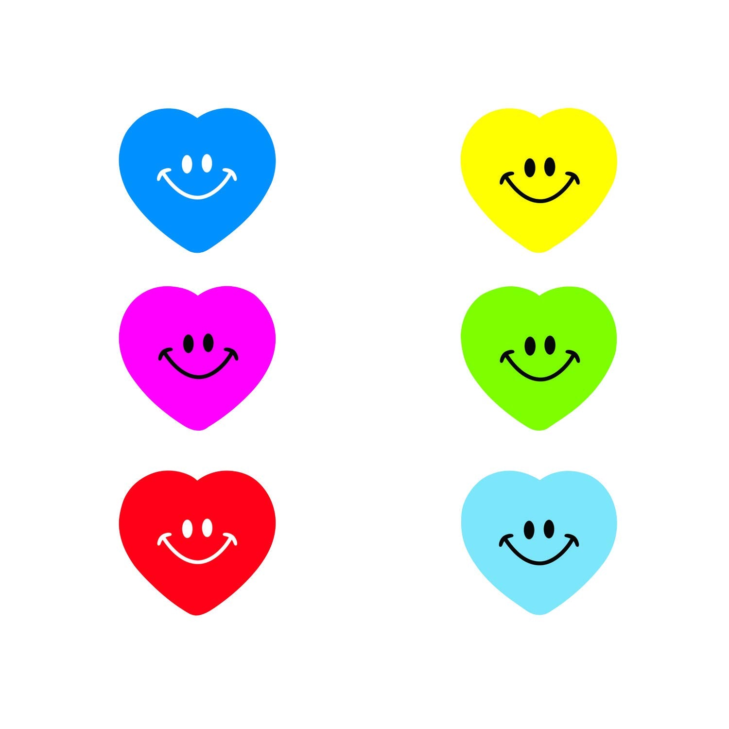 Heart Smile Face Sticker Roll for Valentine's Day - Stationery - (100pc)