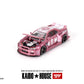 True Scale Miniatures Model Car Compatible with Nissan Skyline GT-R (R34) Kaido Racing Factory V1 Pink 1/64 Diecast Model Car Kaido House KHMG128