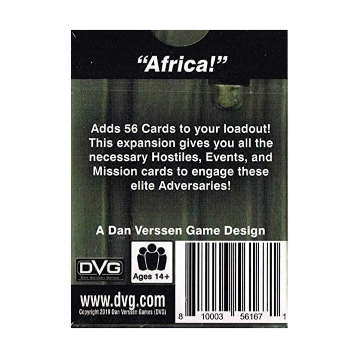 DVG Warfighter Modern Expansion #32 African Warlord Adversaries #1 Card Deck Warfighter Modern Board Game