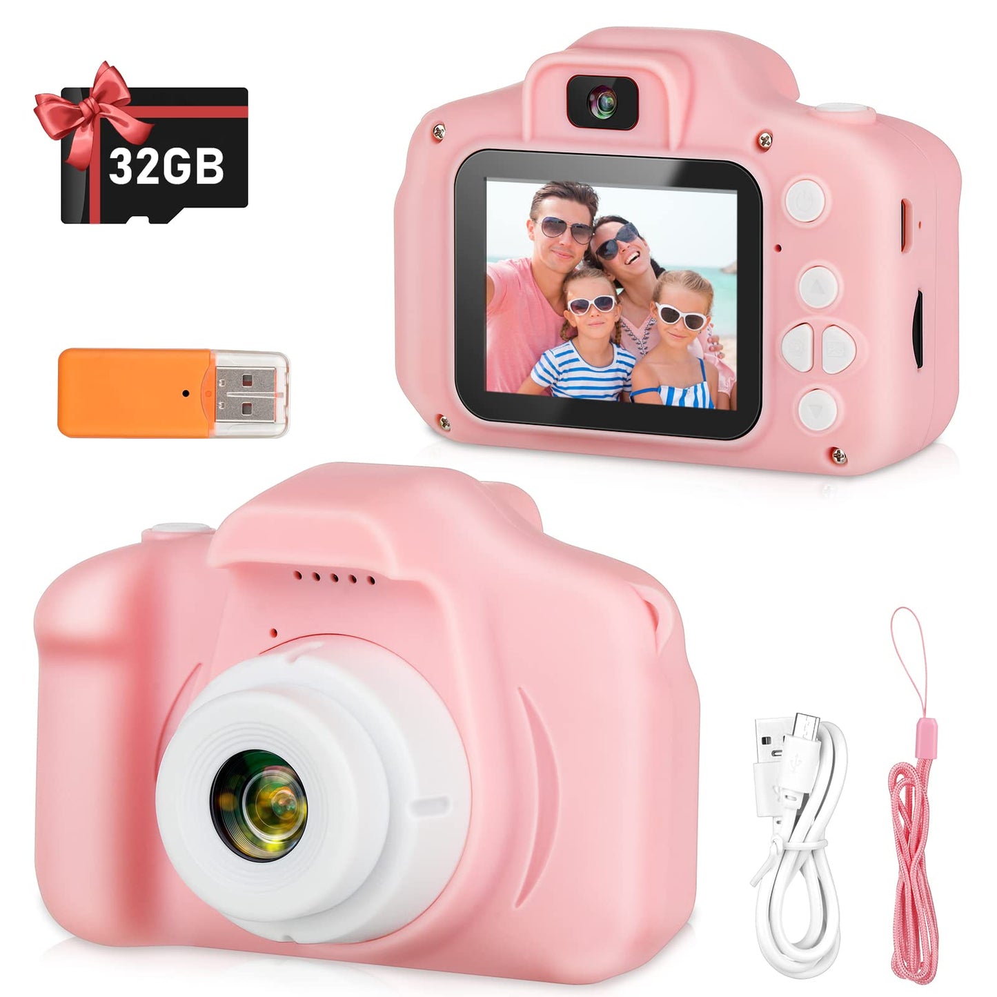 Zeacool Kids Camera, HD Digital Video Camera,Childrens Toys for 3 4 5 6 7 8 9 Year Old Boys/Girls, Selfie Camera for Kids, Christmas Birthday Gifts