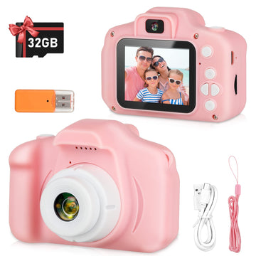 Zeacool Kids Camera, HD Digital Video Camera,Childrens Toys for 3 4 5 6 7 8 9 Year Old Boys/Girls, Selfie Camera for Kids, Christmas Birthday Gifts