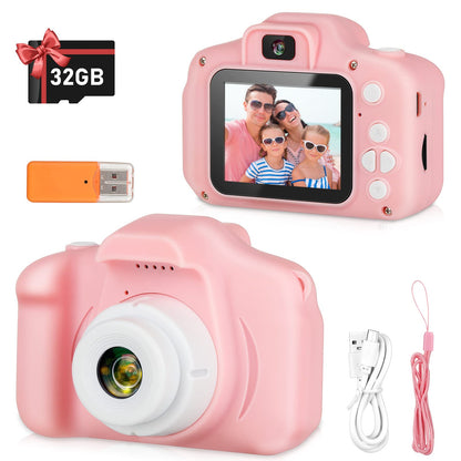 Zeacool Kids Camera, HD Digital Video Camera,Childrens Toys for 3 4 5 6 7 8 9 Year Old Boys/Girls, Selfie Camera for Kids, Christmas Birthday Gifts