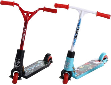 ydzqdxzz 2 Pcs Finger Scooter Mini Two Wheel,Mini Scooters Finger Board Accessories,Tiny Trick Scooter for Party Favors,Finger Training,Juggling