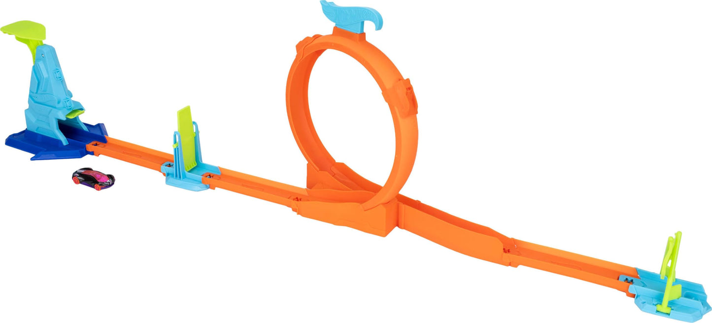 Hot Wheels Stunt Track Loop Flag Finish