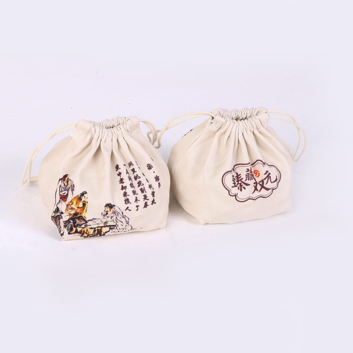 SongYun Go Stones Storage Bag Set of 2 Go Bowl Multifunction Portable Cloth Pouches