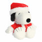 Aurora® Festive Peanuts® Santa Snoopy Stuffed Animal - Officially Licensed Toys for All Snoopy Fans - Perfect for Holiday Decorations or Gifts - White