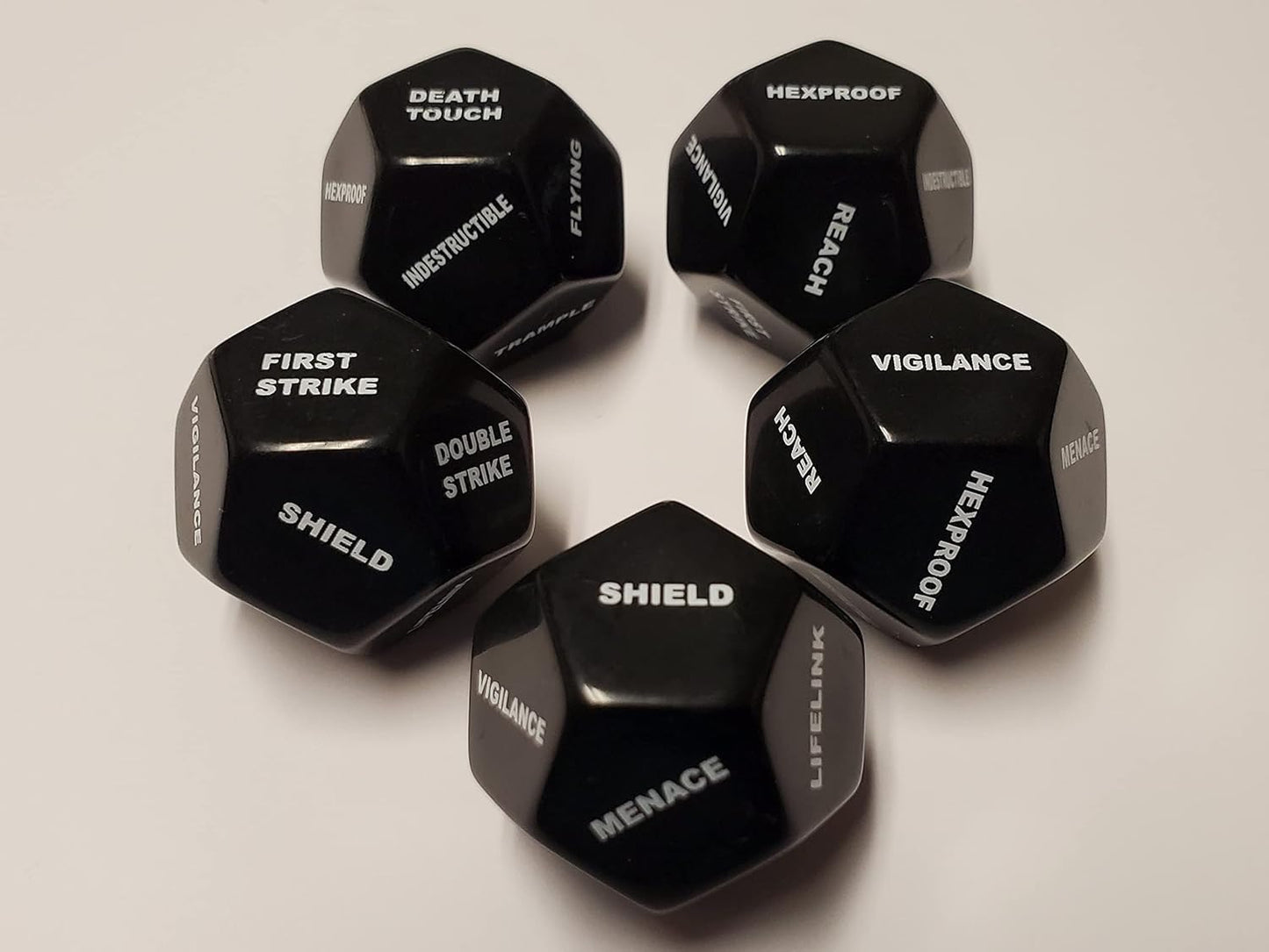 10x Deluxe 12 Sided Large Keyword & Shield Counters Compatible with Magic: The Gathering MTG CCG