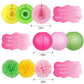 YUNXUAN Flamingo Party Supplies, Hawaiian Party Decorations Flamingo and Pineapple Honeycomb Ball Paper Lanterns Paper Fans Pom poms Flowers