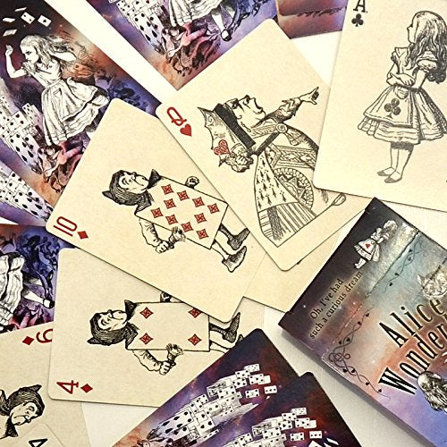 Rodaruus Alice in Wonderland Playing Cards, Full 54 Poker-Size Card Deck (Galaxy)